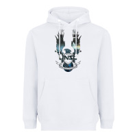 White unsc Heavyweight Hoodie - linhVisuals