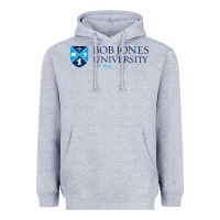 Heather Grey bob jones university, greenville Heavyweight Hoodie - linhVisuals