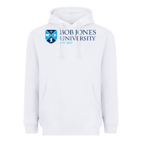 White bob jones university, greenville Heavyweight Hoodie - linhVisuals