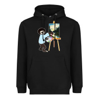 Black bob sloth Heavyweight Hoodie - linhVisuals