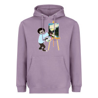 Lavender bob sloth Heavyweight Hoodie - linhVisuals