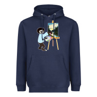 Navy bob sloth Heavyweight Hoodie - linhVisuals