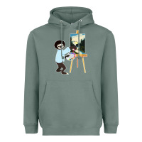 Sage bob sloth Heavyweight Hoodie - linhVisuals