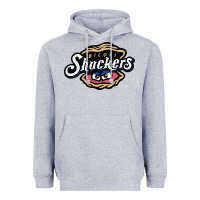 Heather Grey biloxi shuckers Heavyweight Hoodie - linhVisuals
