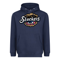Navy biloxi shuckers Heavyweight Hoodie - linhVisuals