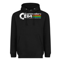 Black #commodore 64 Heavyweight Hoodie - linhVisuals