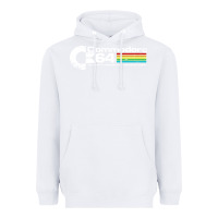 White #commodore 64 Heavyweight Hoodie - linhVisuals