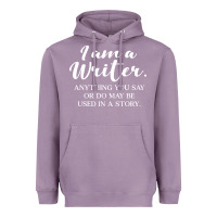 Lavender i am a writer Heavyweight Hoodie - linhVisuals