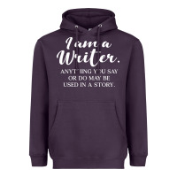 Plum i am a writer Heavyweight Hoodie - linhVisuals