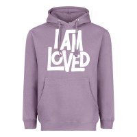 Lavender i am loved Heavyweight Hoodie - linhVisuals