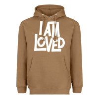 Toasted Coconut i am loved Heavyweight Hoodie - linhVisuals