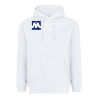 White University of Mary, Apparel Heavyweight Hoodie - linhVisuals