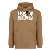 Toasted Coconut i know nothing Heavyweight Hoodie - linhVisuals