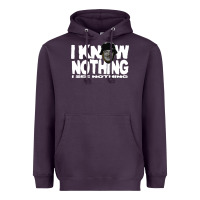 Plum i know nothing Heavyweight Hoodie - linhVisuals