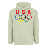 Matcha OLYMPIC RINGS Heavyweight Hoodie - linhVisuals
