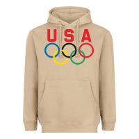 Mushroom OLYMPIC RINGS Heavyweight Hoodie - linhVisuals