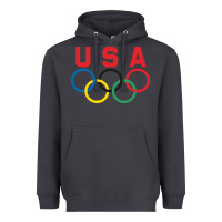 Smoke OLYMPIC RINGS Heavyweight Hoodie - linhVisuals