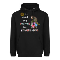 Black funny be a green cheek conure parrot bird mom mother sweatshirt Heavyweight Hoodie - linhVisuals