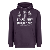 Plum i think i have enough plants Heavyweight Hoodie - linhVisuals