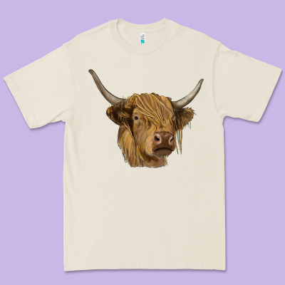 Highland Cow Premium Tee Designed By Ranaportraitstore