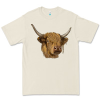 Bone highland cow Premium Tee - RanaPortraitStore