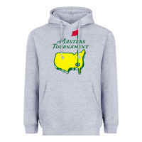 Heather Grey MASTERS TOURNAMENT GOLF Heavyweight Hoodie - linhVisuals