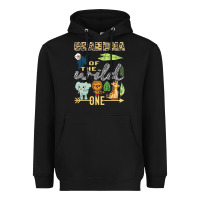 Black grandma of the wild one zoo mother birthday safari jungle long sleeve Heavyweight Hoodie - linhVisuals