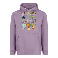 Lavender grandma of the wild one zoo mother birthday safari jungle long sleeve Heavyweight Hoodie - linhVisuals