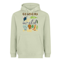Matcha grandma of the wild one zoo mother birthday safari jungle long sleeve Heavyweight Hoodie - linhVisuals