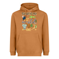 Meerkat grandma of the wild one zoo mother birthday safari jungle long sleeve Heavyweight Hoodie - linhVisuals