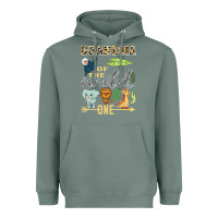 Sage grandma of the wild one zoo mother birthday safari jungle long sleeve Heavyweight Hoodie - linhVisuals