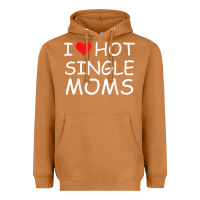 Meerkat i love hot single moms tee red heart hot mother milf mommy t shirt Heavyweight Hoodie - linhVisuals