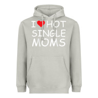 Moon Dust i love hot single moms tee red heart hot mother milf mommy t shirt Heavyweight Hoodie - linhVisuals