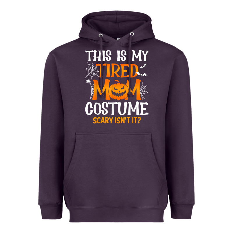 Halloween Mom Shirts Funny This Is My Tired Mom Costume T Shirt Heavyweight Hoodie by linhVisuals | Teevron