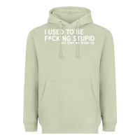 Matcha i used to be f cking stupid Heavyweight Hoodie - linhVisuals