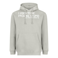 Moon Dust i used to be f cking stupid Heavyweight Hoodie - linhVisuals