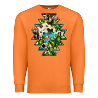 Carrot aztec  cowhide cactus gemstone Premium Sweatshirt - JahusDesignShop