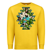 Lemon aztec  cowhide cactus gemstone Premium Sweatshirt - JahusDesignShop