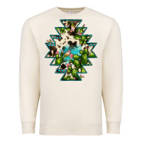 Aztec  Cowhide Cactus Gemstone Premium Sweatshirt | Teevron