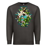Smoke aztec  cowhide cactus gemstone Premium Sweatshirt - JahusDesignShop