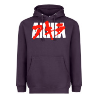 Plum black akira Heavyweight Hoodie - linhVisuals