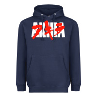 Navy black akira Heavyweight Hoodie - linhVisuals