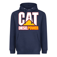Navy cat diesel power Heavyweight Hoodie - linhVisuals