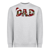 Heather Grey christmas dad Heavyweight Sweatshirt - AdoDesignShop