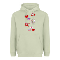 Matcha valentines day turtles Heavyweight Hoodie - linhVisuals
