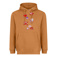 Meerkat valentines day turtles Heavyweight Hoodie - linhVisuals