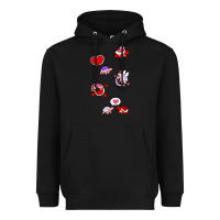 Black valentines day turtles Heavyweight Hoodie - linhVisuals
