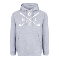 Heather Grey Golf Club 001 Heavyweight Hoodie - linhVisuals