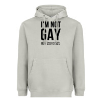 Moon Dust i'm not gay but $20 is $20 (white) Heavyweight Hoodie - linhVisuals