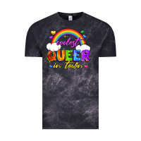 Cloud Black Coolest queer in town Vintage Tee - FaDigitalArtStudio